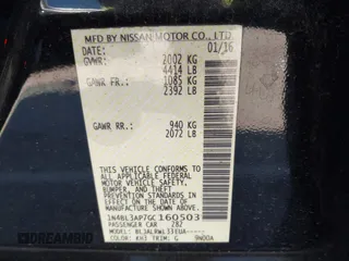 2016 Nissan Altima SL z VIN 1N4BL3AP7GC160503, wystawiony jako IAAI lot #41800943 z przebiegiem 105 619 mil mil oraz . Historia ofert i sprzedaży dostępna na DreamBid. Obrazek 9.
