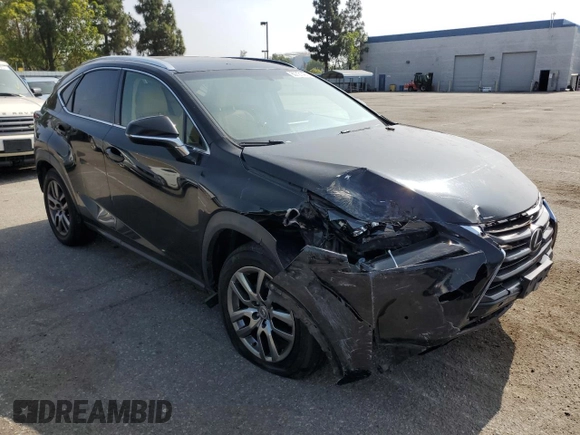 2015 Lexus NX 200t with VIN JTJYARBZ8F2017610, listed as a Copart auction lot 60721405 with 147,813 mi miles and Salvage title. Bid and sale history available at DreamBid. Image 4.