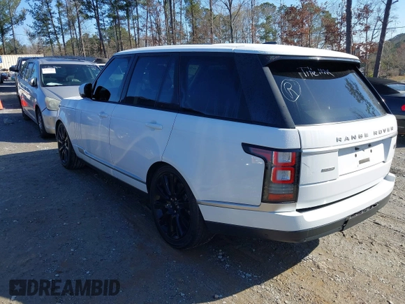 2015 Land Rover Range Rover Supercharged with VIN SALGS2TF8FA243250, listed as a IAAI auction lot 41767364 with 222,283 mi miles and . Bid and sale history available at DreamBid. Image 3.