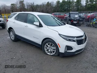 2022 Chevrolet Equinox LT with VIN 3GNAXKEVXNL155303, listed as a IAAI auction lot 42021695 with 77,578 mi miles. Bid and sale history available at carsss.com. Image 1.