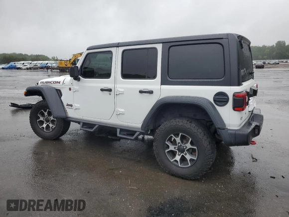 2019 Jeep Wrangler Unlimited Rubicon with VIN 1C4HJXFG8KW678265, listed as a Copart auction lot 57700695 with 120,950 mi miles and Salvage title. Bid and sale history available at DreamBid. Image 2.