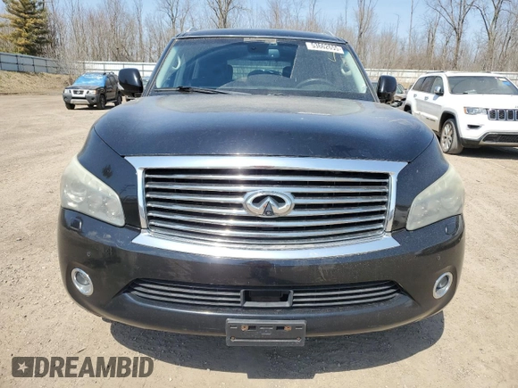 2012 Infiniti QX56 8-passenger with VIN JN8AZ2NC6C9317021, listed as a Copart auction lot 53662655 with 182,437 mi miles and Clean Title. Bid and sale history available at carsss.com. Image 5.
