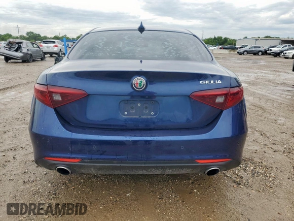 2021 Alfa Romeo Giulia with VIN ZARFAMAN6M7639186, listed as a Copart auction lot 58371745 with 46,162 mi miles and Salvage title. Bid and sale history available at DreamBid. Image 6.