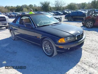 2002 BMW 3 Series 325Ci with VIN WBABS33432JY42554, listed as a IAAI auction lot 41701386 with 115,294 mi miles and . Bid and sale history available at DreamBid. Image 1.