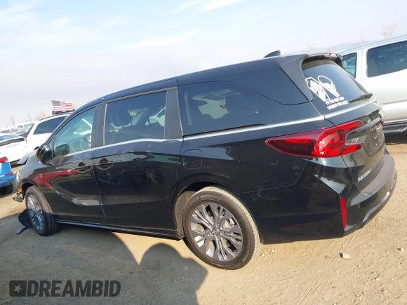 2025 Honda Odyssey Touring with VIN 5FNRL6H81SB011122, listed as a IAAI auction lot 41402170 with 2,968 mi miles and . Bid and sale history available at DreamBid. Image 15.