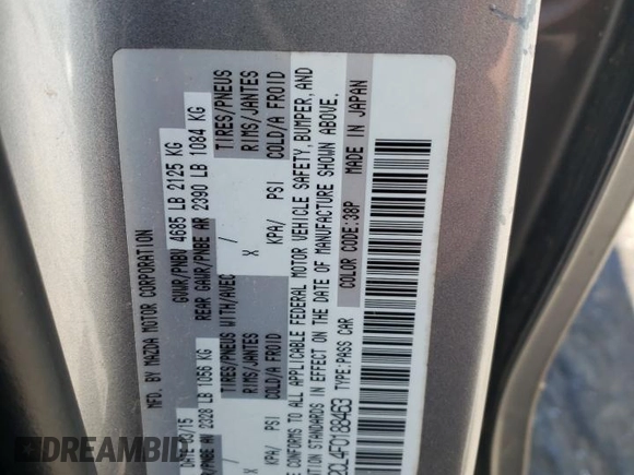 2015 Mazda 5 Touring z VIN JM1CW2CL4F0188463, wystawiony jako Copart lot #57597535 z przebiegiem 159 388 mil mil oraz Szkoda całkowita • Salvage title. Historia ofert i sprzedaży dostępna na DreamBid. Obrazek 14.