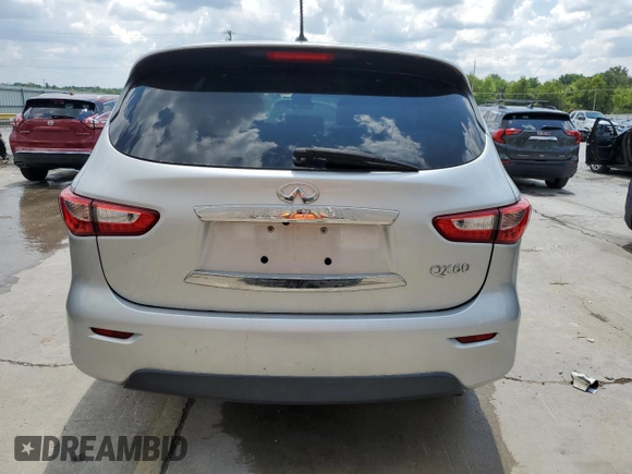 2015 Infiniti QX60 with VIN 5N1AL0MN5FC505729, listed as a Copart auction lot 62725784 with 147,787 mi miles and Salvage Title. Bid and sale history available at DreamBid. Image 6.