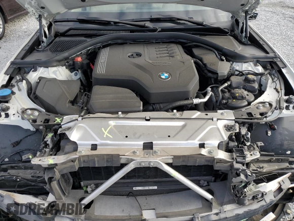 2020 BMW 3 Series 330i with VIN WBA5R1C0XLFH39262, listed as a Copart auction lot 57398585 with 55,456 mi miles and Salvage title. Bid and sale history available at DreamBid. Image 11.
