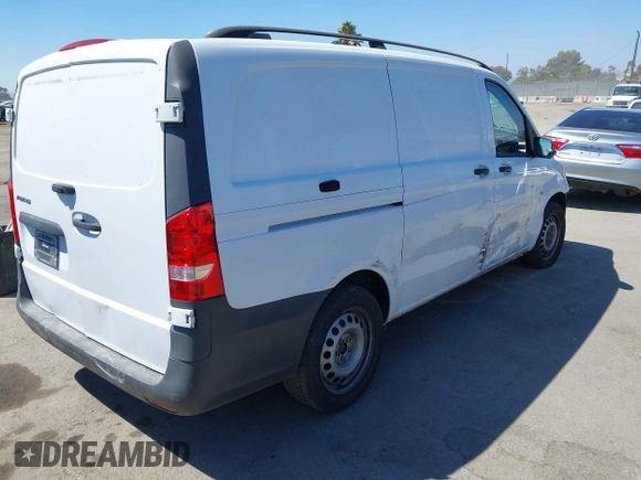 2016 Mercedes-Benz Metris Cargo with VIN WD3PG2EA9G3085608, listed as a IAAI auction lot 40218115 with 134,553 mi miles and . Bid and sale history available at DreamBid. Image 4.