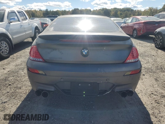 2009 BMW 6 Series M6 with VIN WBSEH93559CY25031, listed as a Copart auction lot 74599624 with 0 mi miles and Clean Title. Bid and sale history available at carsss.com. Image 6.