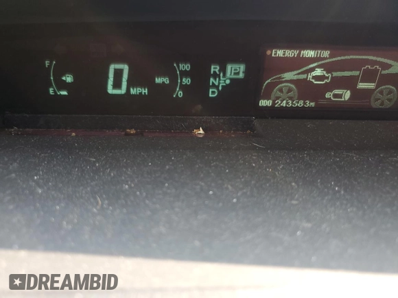 2011 Toyota Prius I z VIN JTDKN3DU8B5317166, wystawiony jako Copart lot #60818235 z przebiegiem 243 583 mil mil oraz Czysty tytuł • Clean title. Historia ofert i sprzedaży dostępna na DreamBid. Obrazek 10.