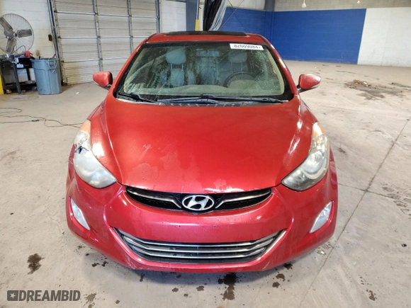 2013 Hyundai Elantra GLS PZEV with VIN KMHDH4AEXDU782667, listed as a Copart auction lot 82669084 with 89,435 mi miles and Salvage Title. Bid and sale history available at carsss.com. Image 5.