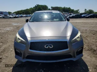 2015 Infiniti Q50 Premium with VIN JN1BV7AR6FM415389, listed as a Copart auction lot 61653845 with 124,141 mi miles and Salvage title. Bid and sale history available at DreamBid. Image 5.