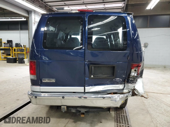 2008 Ford Econoline Passenger XL with VIN 1FMNE11L18DB43562, listed as a Copart auction lot 50723515 with 143,874 mi miles and Salvage Title. Bid and sale history available at carsss.com. Image 6.