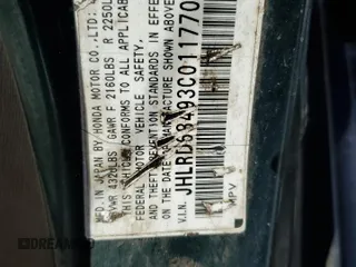 2003 Honda CR-V LX z VIN JHLRD68493C011770, wystawiony jako Copart lot #51797875 z przebiegiem 198 077 mil mil oraz Szkoda całkowita • Salvage title. Historia ofert i sprzedaży dostępna na DreamBid. Obrazek 13.