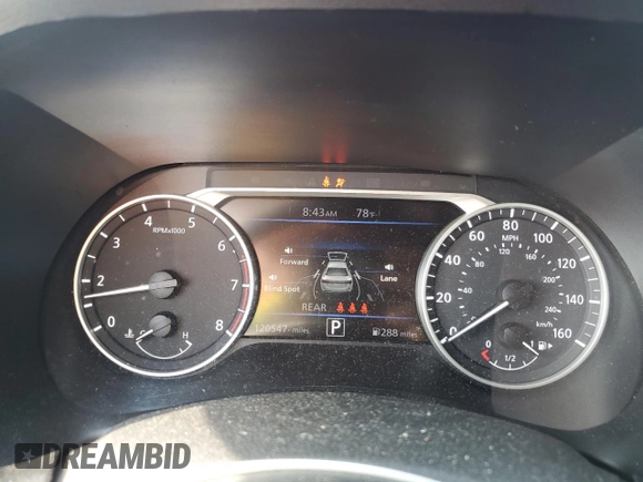 2020 Nissan Sentra SV with VIN 3N1AB8CV4LY223031, listed as a Copart auction lot 61343315 with 120,547 mi miles and Salvage title. Bid and sale history available at DreamBid. Image 9.