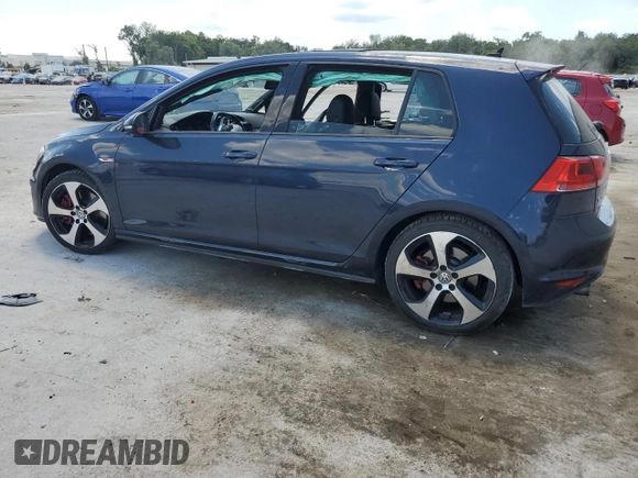 2017 Volkswagen Golf GTI Autobahn with VIN 3VW547AU2HM003069, listed as a Copart auction lot 57317524 with 91,456 mi miles and Salvage Title. Bid and sale history available at carsss.com. Image 2.