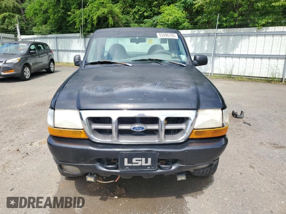 2000 Ford Ranger XL with VIN 1FTYR10V8YPA69175, listed as a Copart auction lot 55406755 with 218,143 mi miles and Salvage Title. Bid and sale history available at carsss.com. Image 5.