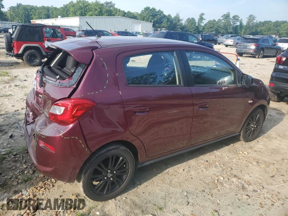 2019 Mitsubishi Mirage GT with VIN ML32A5HJ7KH009916, listed as a Copart auction lot 65258104 with 42,777 mi miles and Salvage title. Bid and sale history available at DreamBid. Image 3.