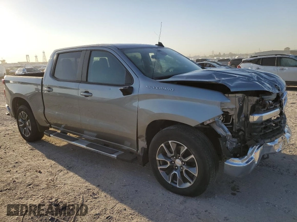 2024 Chevrolet Silverado 1500 LT with VIN 2GCPACEDXR1135786, listed as a Copart auction lot 49002265 with 25,606 mi miles and Salvage Title. Bid and sale history available at DreamBid. Image 4.