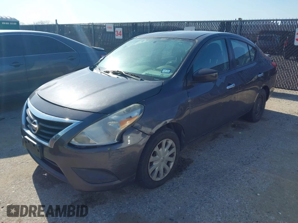 2015 Nissan Versa SV with VIN 3N1CN7AP2FL802924, listed as a IAAI auction lot 41960090 with 163,757 mi miles. Bid and sale history available at carsss.com. Image 6.