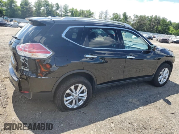 2016 Nissan Rogue SV with VIN KNMAT2MV6GP649753, listed as a Copart auction lot 60516504 with 98,381 mi miles and Salvage Title. Bid and sale history available at carsss.com. Image 3.