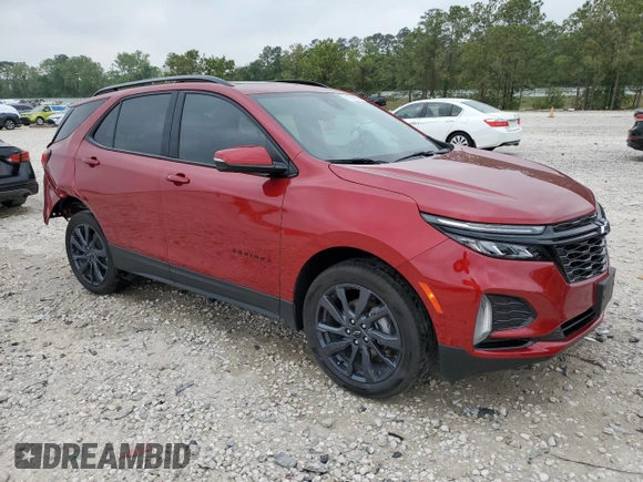 2024 Chevrolet Equinox RS with VIN 3GNAXMEG2RL228246, listed as a Copart auction lot 51309955 with 32,390 mi miles and Salvage Title. Bid and sale history available at DreamBid. Image 4.