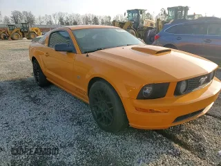 2007 Ford Mustang GT Deluxe with VIN 1ZVFT82HX75259446, listed as a Copart auction lot 43974115 with 129,547 mi miles and Salvage Title. Bid and sale history available at carsss.com. Image 11.