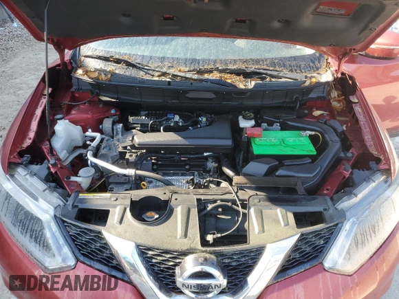 2015 Nissan Rogue S with VIN KNMAT2MV1FP582414, listed as a Copart auction lot 52733225 with Not Provided miles and Clean Title. Bid and sale history available at DreamBid. Image 11.