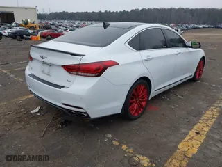 2015 Hyundai Genesis 5.0L with VIN KMHGN4JF9FU030122, listed as a IAAI auction lot 41166461 with 120,230 mi miles. Bid and sale history available at carsss.com. Image 4.