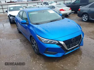 2022 Nissan Sentra SV with VIN 3N1AB8CV8NY256729, listed as a IAAI auction lot 42104783 with 43,792 mi miles. Bid and sale history available at carsss.com. Image 1.