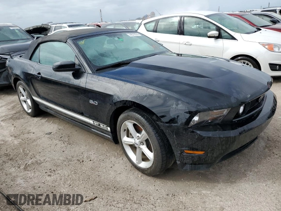 2011 Ford Mustang GT with VIN 1ZVBP8FF2B5155683, listed as a Copart auction lot 74577074 with Not Provided miles and Non Repairable. Bid and sale history available at DreamBid. Image 4.