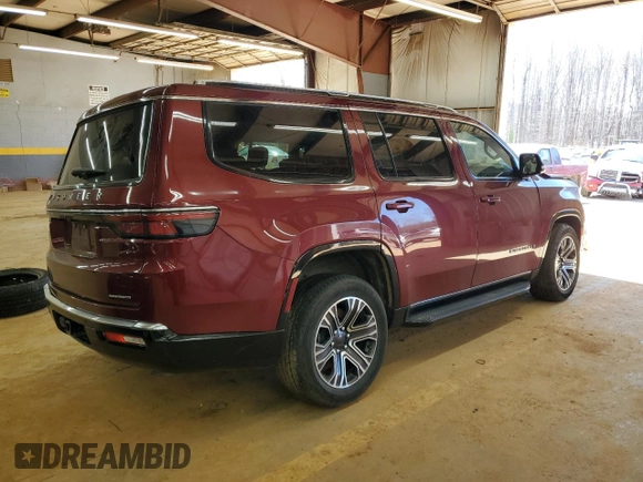 2024 Jeep Wagoneer Series II with VIN 1C4SJVBP5RS125624, listed as a Copart auction lot 47081885 with 25,080 mi miles and Salvage title. Bid and sale history available at DreamBid. Image 3.