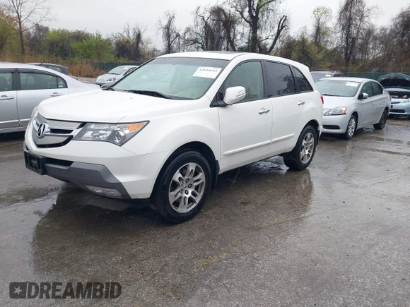 2008 Acura MDX Tech/Pwr Tail Gate with VIN 2HNYD28698H543683, listed as a IAAI auction lot 42025663 with 142,931 mi miles. Bid and sale history available at carsss.com. Image 2.