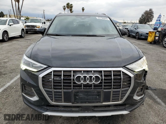 2019 Audi Q3 Premium Plus with VIN WA1BECF39K1079706, listed as a Copart auction lot 43796845 with 33,521 mi miles and Salvage Title. Bid and sale history available at carsss.com. Image 5.
