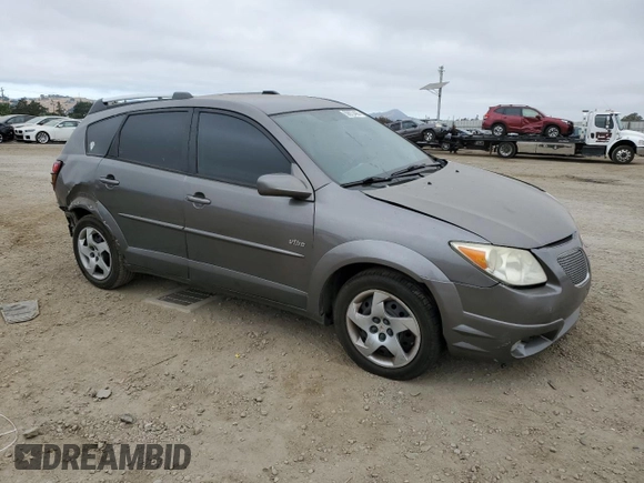 2005 Pontiac Vibe with VIN 5Y2SL66805Z460679, listed as a Copart auction lot 59873495 with 165,692 mi miles and Salvage title. Bid and sale history available at DreamBid. Image 4.