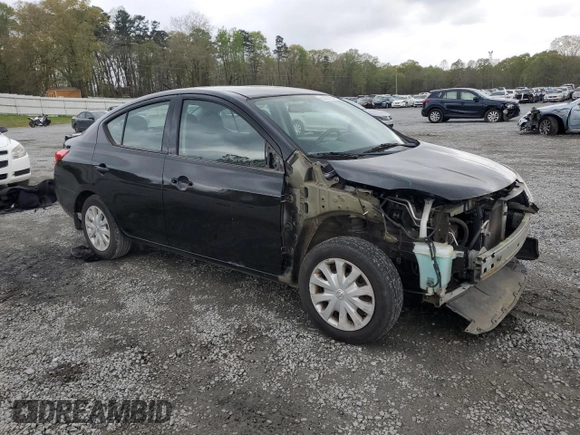 2014 Nissan Versa S Plus with VIN 3N1CN7AP5EL809462, listed as a Copart auction lot 51427155 with 54,240 mi miles and Salvage Title. Bid and sale history available at DreamBid. Image 4.