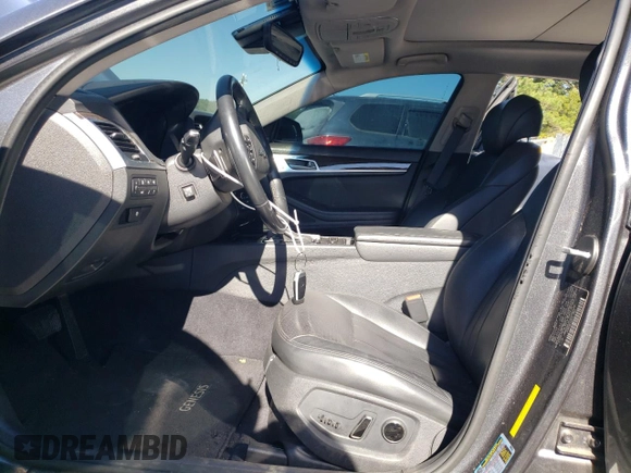 2018 Genesis G80 3.8L with VIN KMHGN4JE0JU225008, listed as a Copart auction lot 75508824 with 98,453 mi miles and Clean Title. Bid and sale history available at carsss.com. Image 7.
