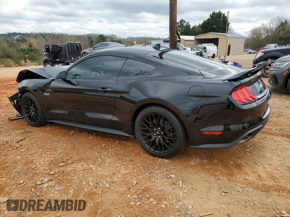 2022 Ford Mustang GT with VIN 1FA6P8CF4N5134479, listed as a Copart auction lot 50266095 with 35,678 mi miles and Salvage Title. Bid and sale history available at carsss.com. Image 2.