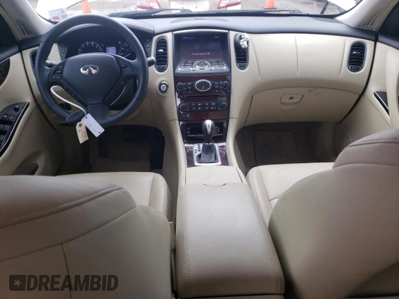 2017 Infiniti QX50 z VIN JN1BJ0RP5HM383480, wystawiony jako Copart lot #56059695 z przebiegiem 129 659 mil mil oraz Szkody całkowita. Historia ofert i sprzedaży dostępna na DreamBid. Obrazek 8.