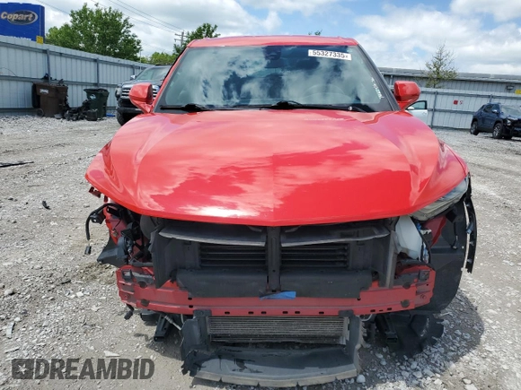 2021 Chevrolet Blazer LT with VIN 3GNKBHRS9MS585138, listed as a Copart auction lot 55327335 with 66,020 mi miles and Salvage title. Bid and sale history available at DreamBid. Image 5.