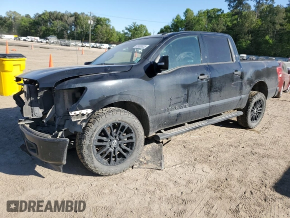 2018 Nissan Titan SV z VIN 1N6AA1E64JN527447, wystawiony jako Copart lot #52909825 z przebiegiem 92 422 mil mil oraz Szkoda całkowita • Salvage title. Historia ofert i sprzedaży dostępna na DreamBid. Obrazek 1.