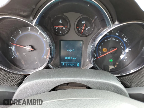 2011 Chevrolet Cruze LTZ with VIN 1G1PH5S92B7146189, listed as a Copart auction lot 51744015 with 167,014 mi miles and Clean Title. Bid and sale history available at DreamBid. Image 9.