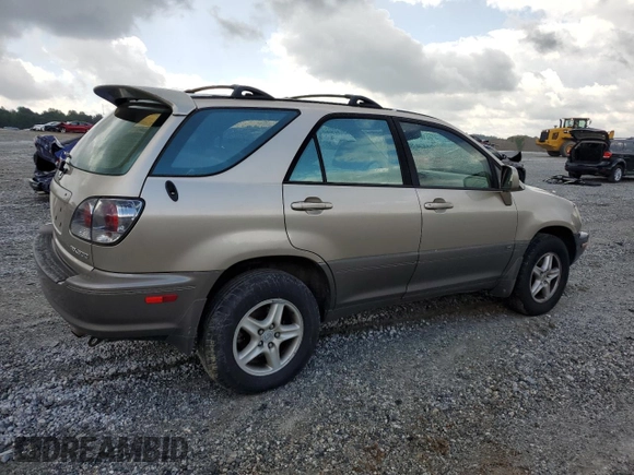 2002 Lexus RX 300 with VIN JTJHF10U920285016, listed as a Copart auction lot 56587545 with 187,124 mi miles and Clean Title. Bid and sale history available at DreamBid. Image 3.