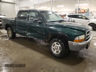 2002 Dodge Dakota SLT with VIN 1B7HG48N42S725145, listed as a Copart auction lot 82690584 with 159,161 mi miles and Salvage Title. Bid and sale history available at carsss.com. Image 4.
