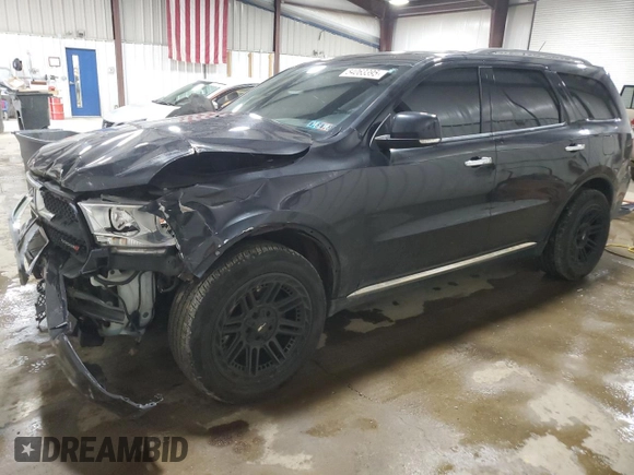 2013 Dodge Durango Crew with VIN 1C4SDJDT8DC509541, listed as a Copart auction lot 54063395 with 145,471 mi miles and Salvage title. Bid and sale history available at DreamBid. Image 1.