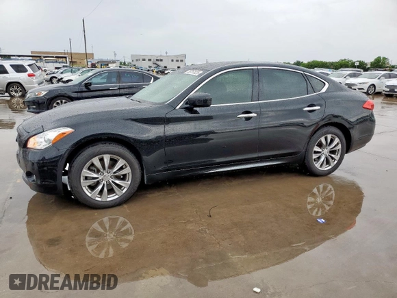 2013 Infiniti M37 with VIN JN1BY1AR8DM604403, listed as a Copart auction lot 55757025 with 122,523 mi miles and Clean Title. Bid and sale history available at carsss.com. Image 1.
