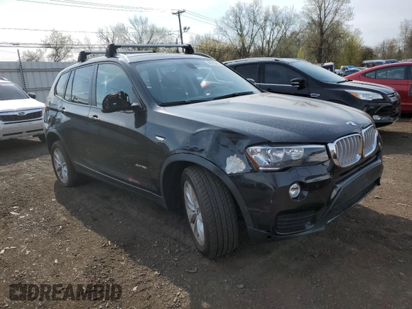 2015 BMW X3 sDrive28i with VIN 5UXWZ7C51F0M82811, listed as a Copart auction lot 49705265 with 65,816 mi miles and Salvage Title. Bid and sale history available at DreamBid. Image 4.