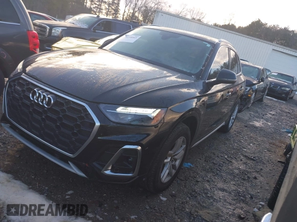 2023 Audi Q5 S line Premium with VIN WA1GAAFY3P2120107, listed as a IAAI auction lot 41298065 with 11,561 mi miles. Bid and sale history available at carsss.com. Image 2.