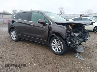 2020 Buick Envision Preferred with VIN LRBFXBSA5LD195421, listed as a IAAI auction lot 40907657 with 18,405 mi miles and . Bid and sale history available at carsss.com. Image 1.